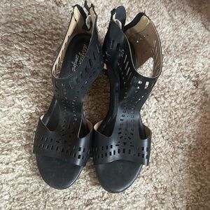 Dexflex comfort black sandels